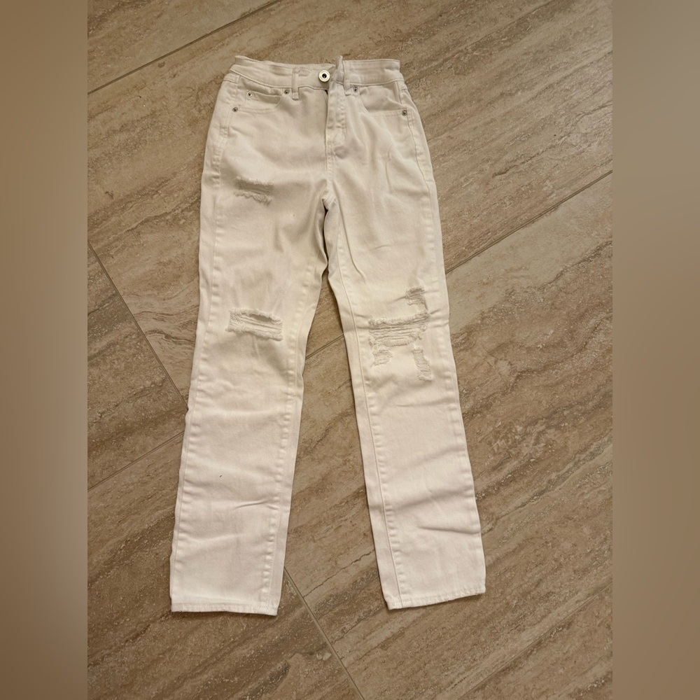 INC International Concepts Women's White Jeans